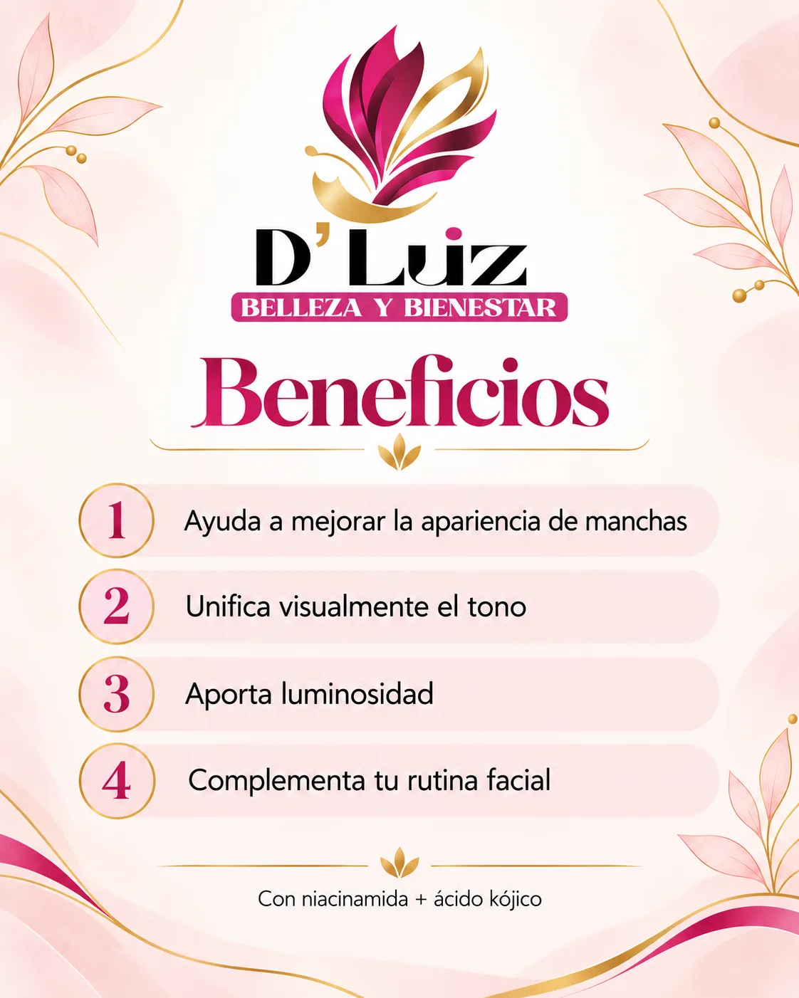 Sérum Despigmentante Facial D’Luz