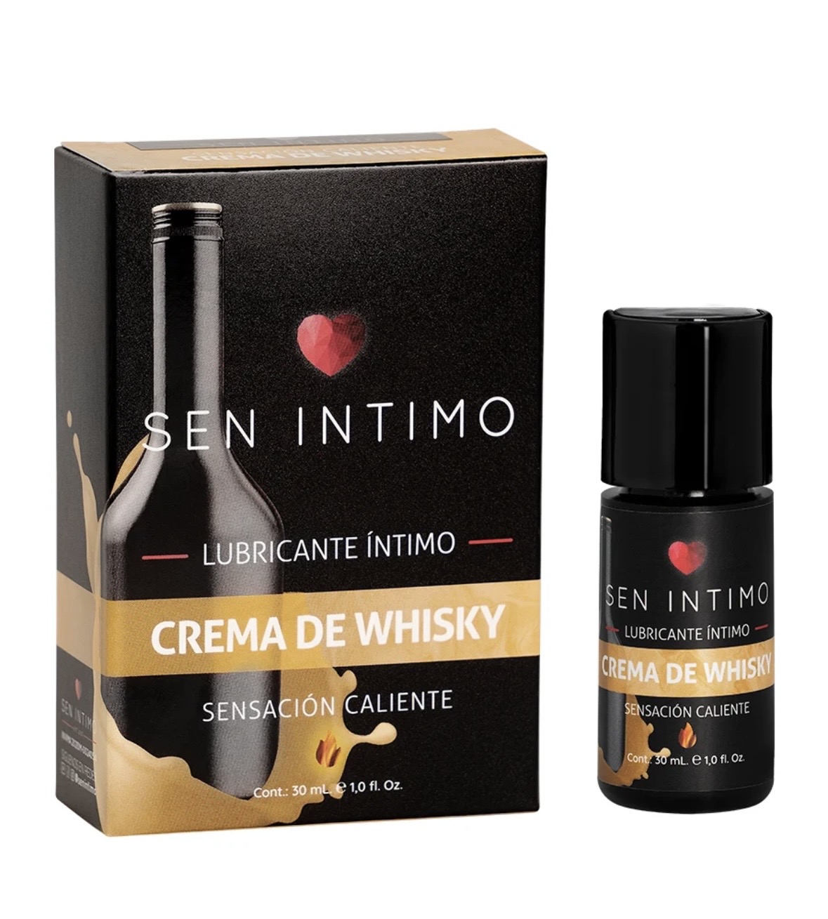Lubricante Caliente Crema de Whisky x 30 ml Sen Íntimo — foto 1 de 6