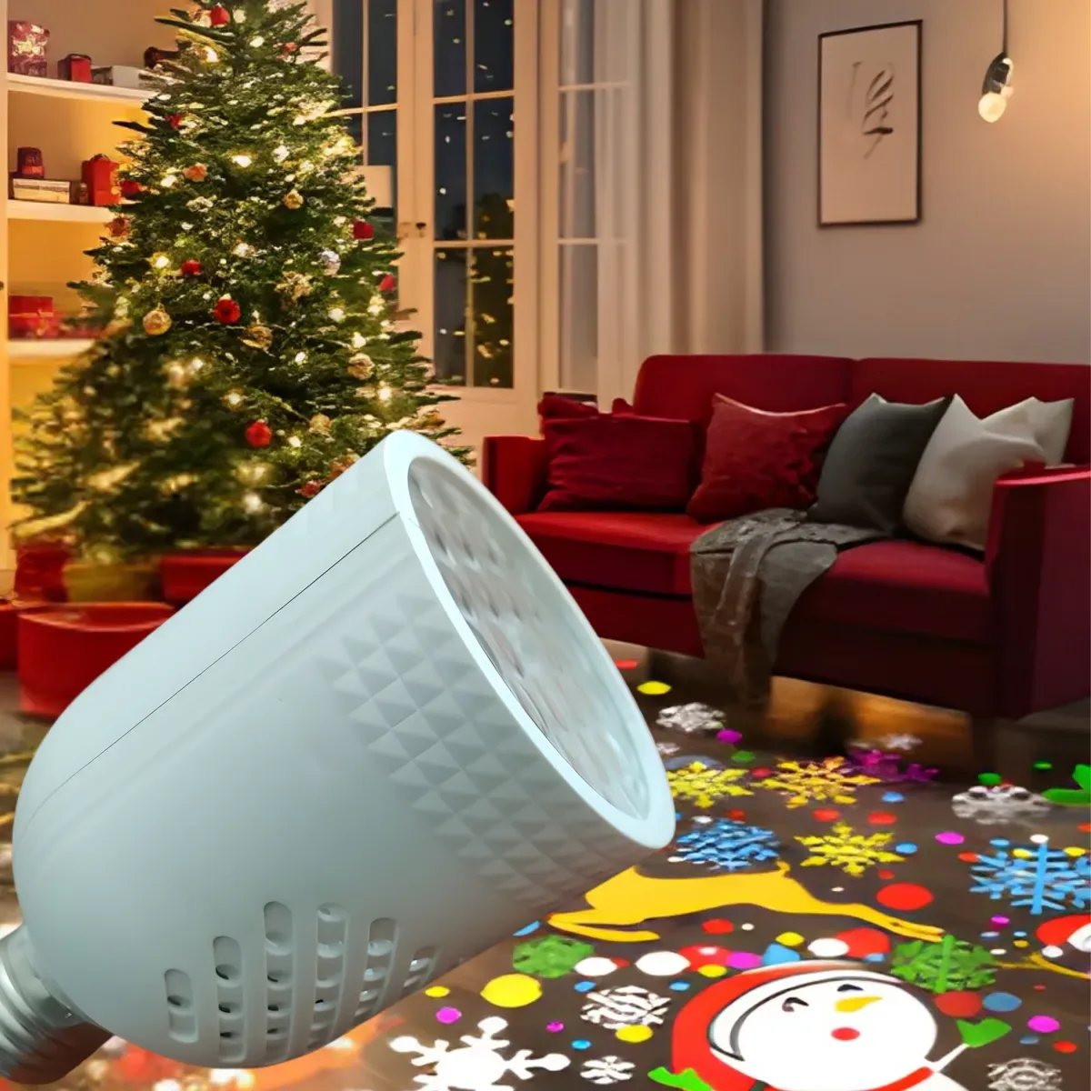 ¡NAVIDAD! Bombillo Proyector Figuras Navideñas — foto 4 de 4