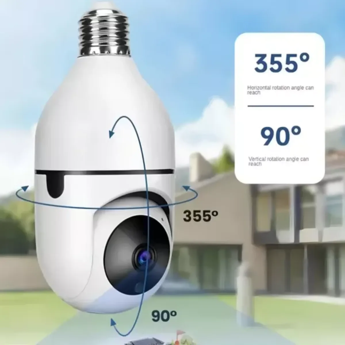 Camara De Seguridad Tipo Bombillo Wifi 360 — foto 3 de 4