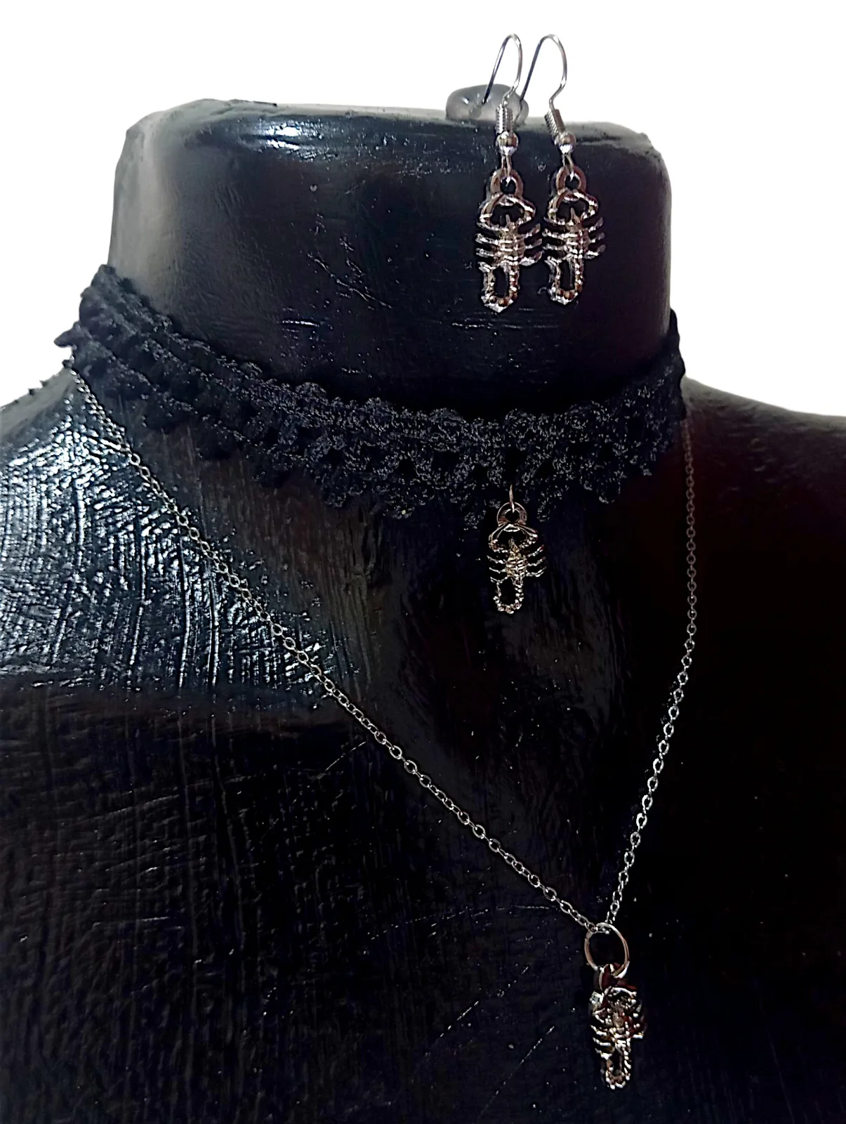 Collar+gargantilla+aretes escorpión — foto 4 de 5