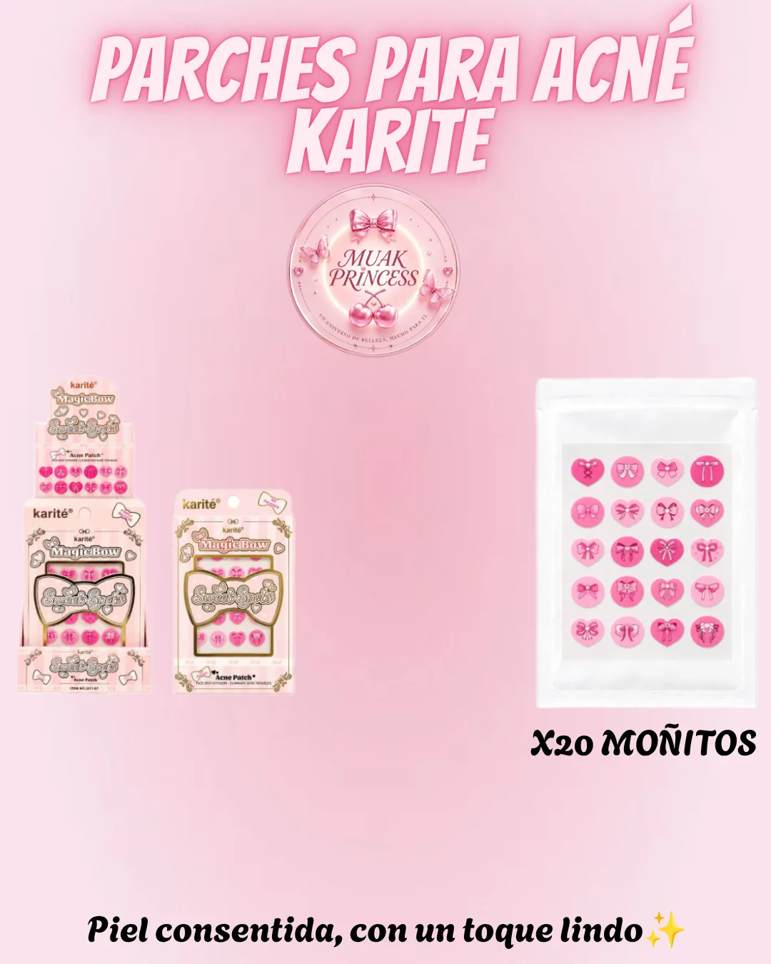 Parches para acné karite