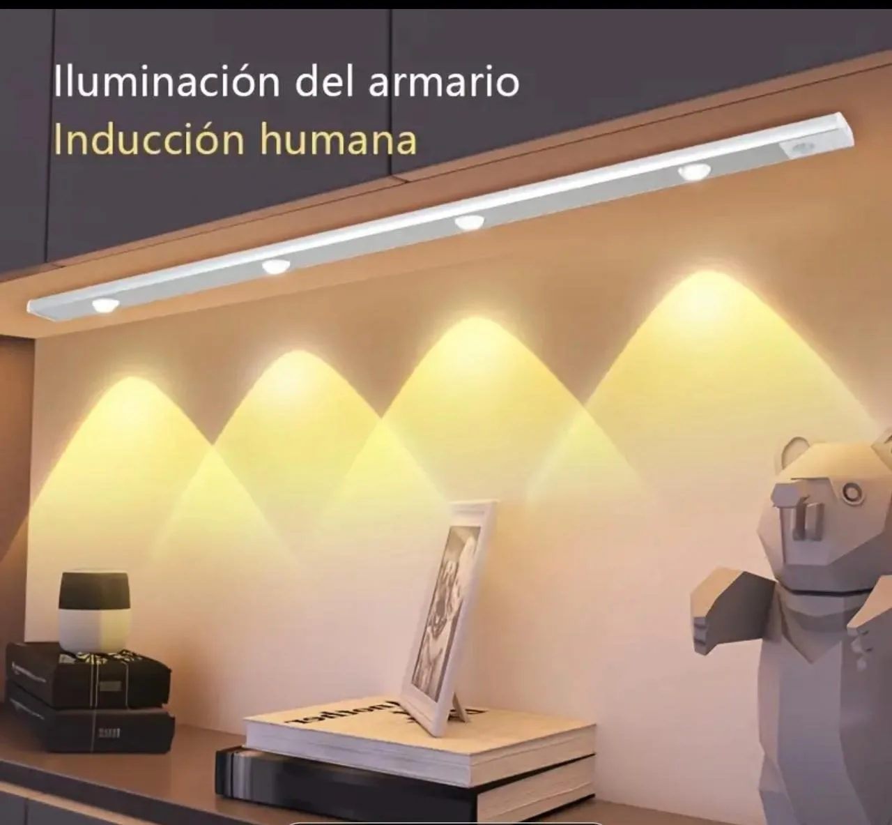 Lampara Led recargable con censor de movimientos 60cm — foto 2 de 2