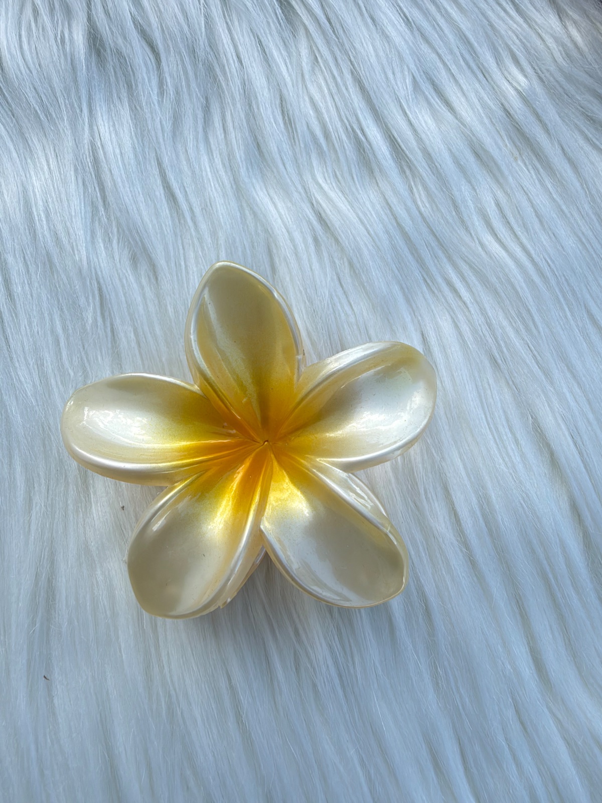 Gancho para el cabello, (amarillo)