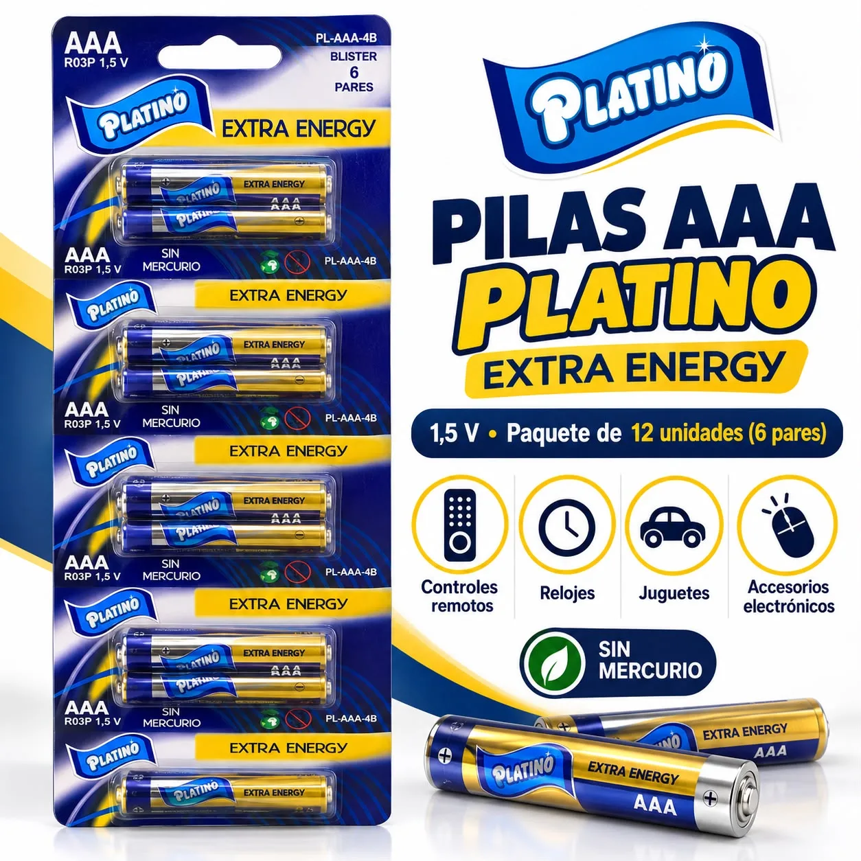 Pilas AAA Platino Extra Energy — foto 1 de 2