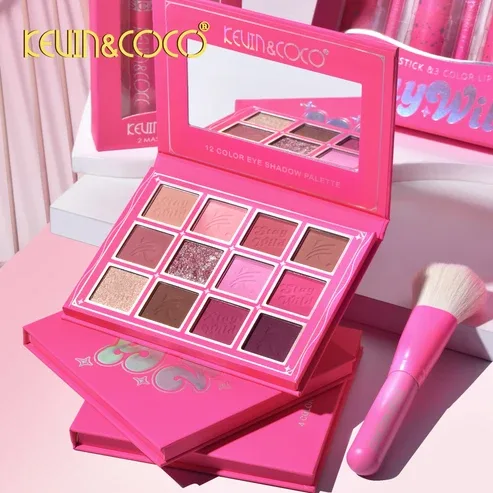 PALETA SOMBRAS DE OJOS KEVIN Y COCO 12 COLORES REF. KC244133 — foto 2 de 3