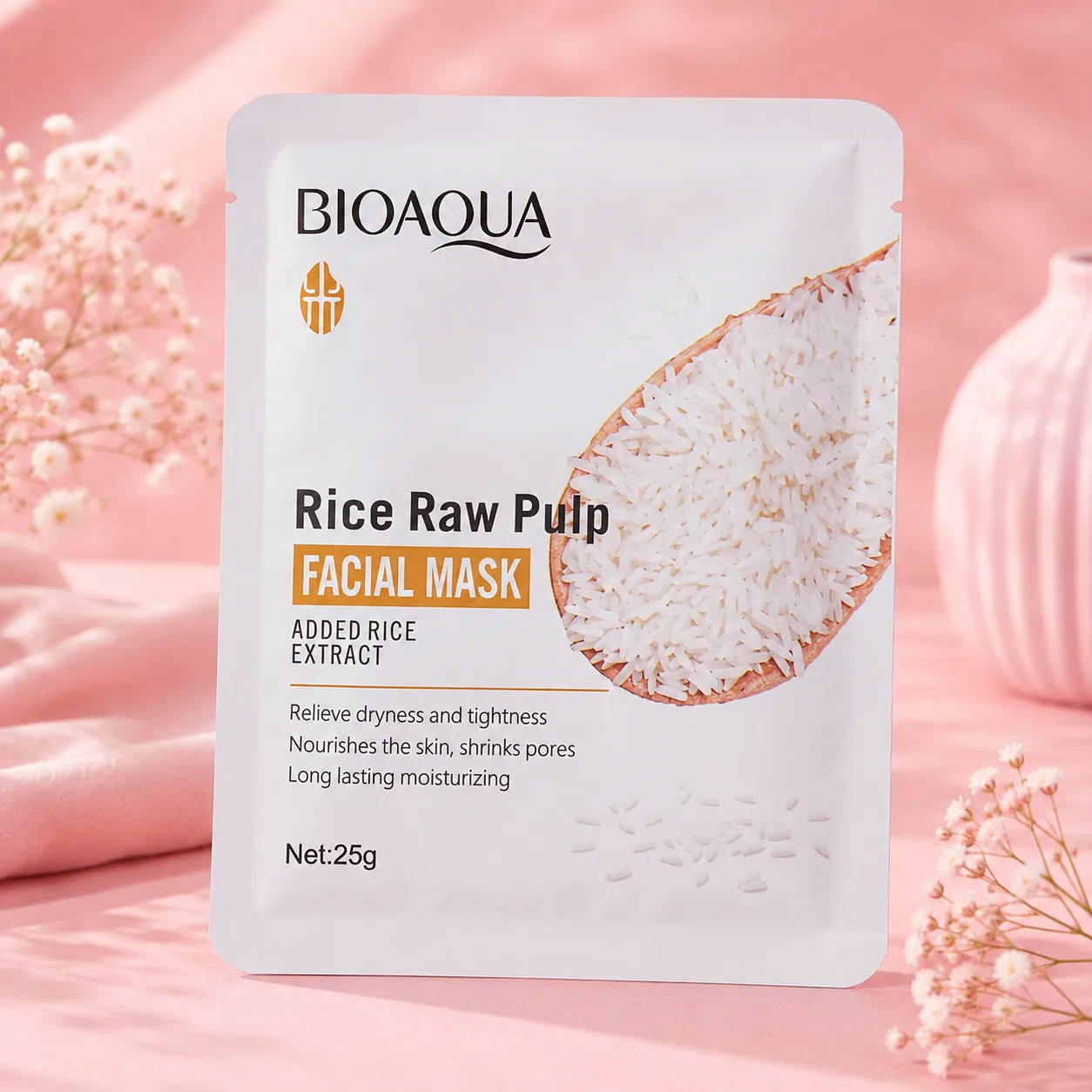 Mascarilla en velo de arroz