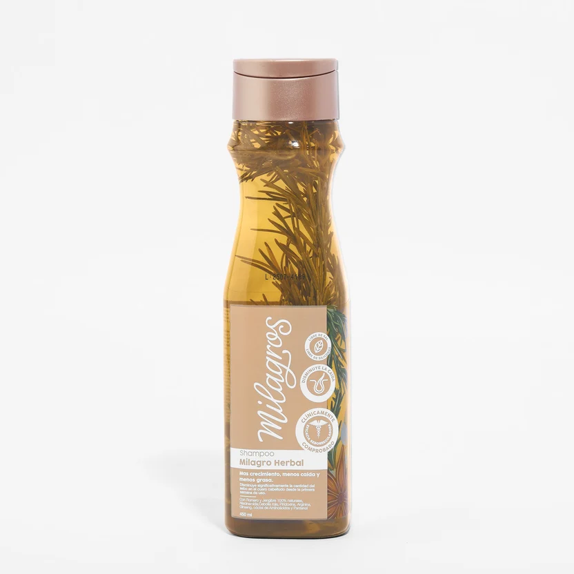 SHAMPOO MILAGRO HERBAL (CON ROMERO Y JENGIBRE)