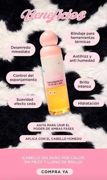 Termoprotector leche y miel Click hair 🍯
