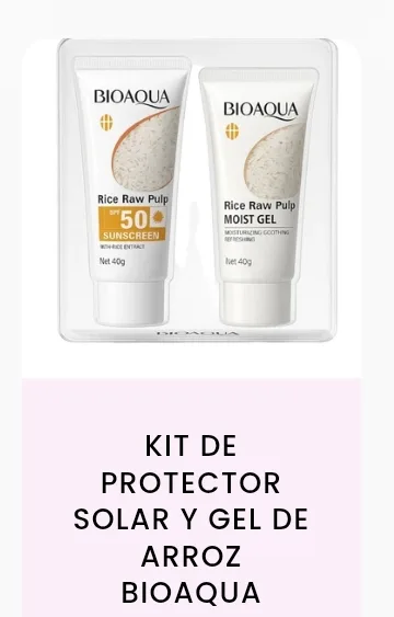 Kit de protector solar+ gel de arroz