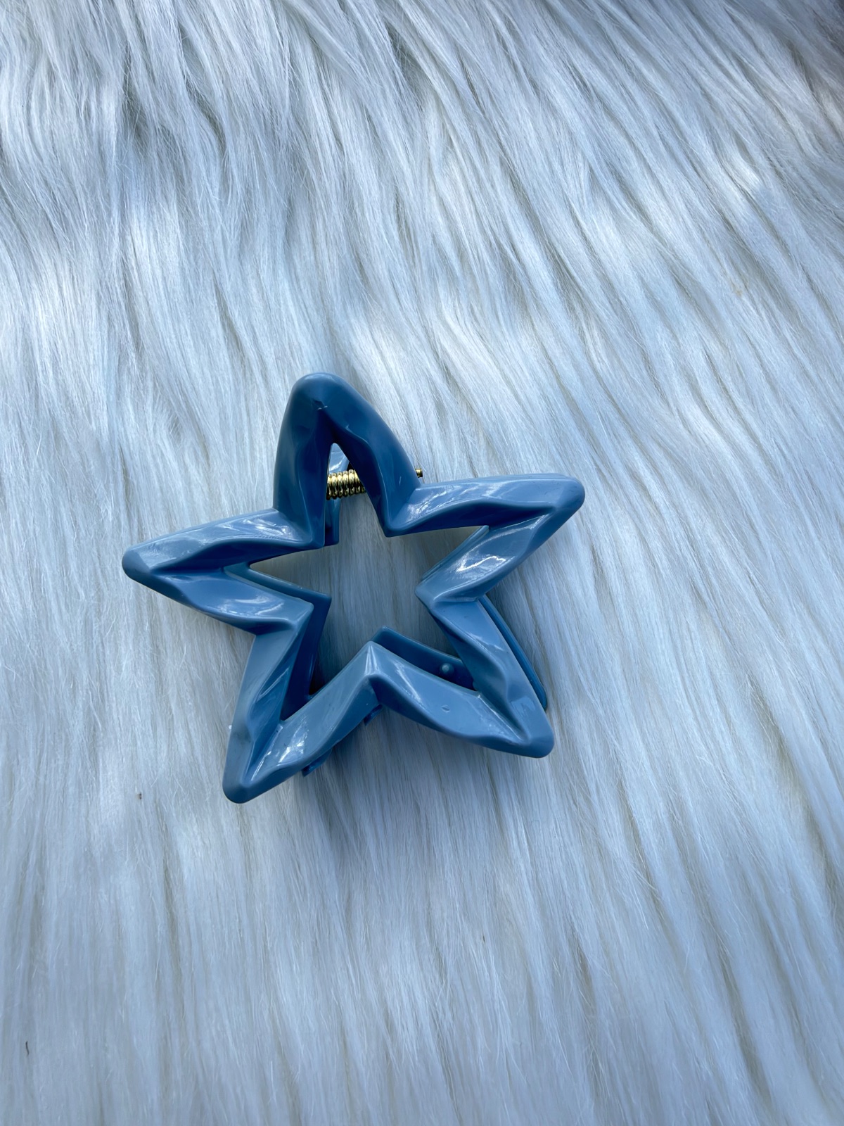 Gancho para el cabello, (estrella azul)