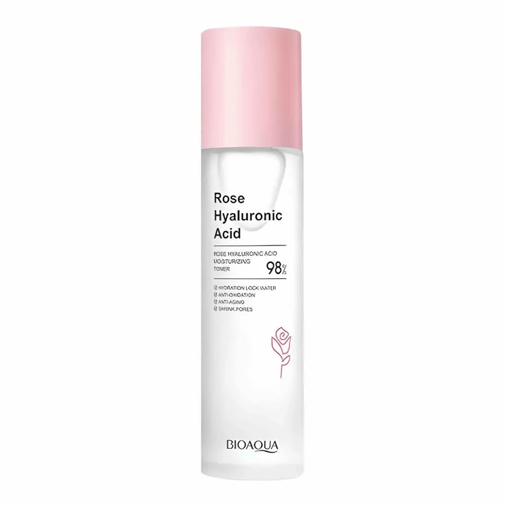 TÓNICO FACIAL BIOAQUA DE ÁCIDO HIALURÓNICO Y ROSAS