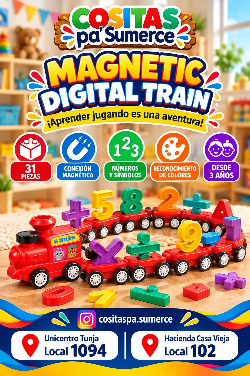 Tren magnético numérico