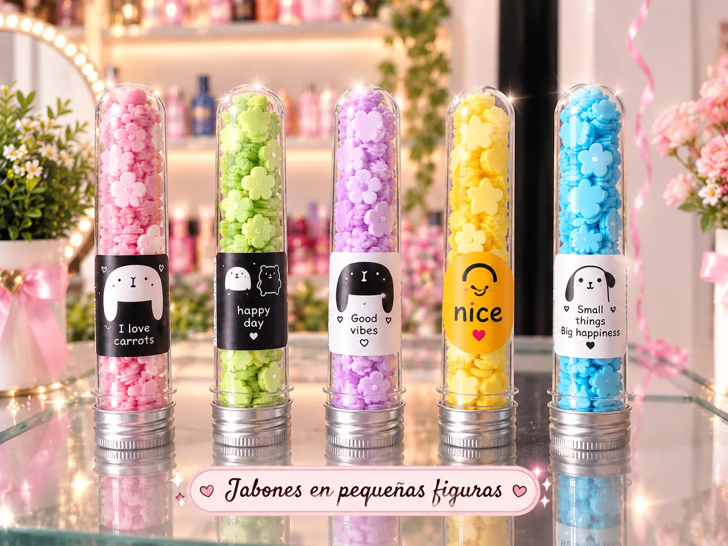 Jabones mini en figuras