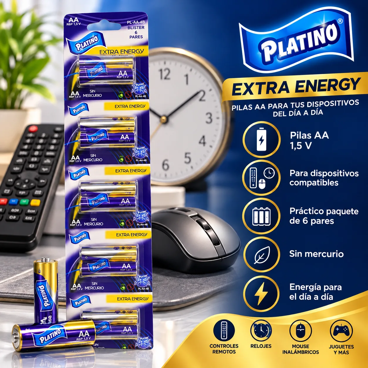 Pilas AA Platino Extra Energy — foto 1 de 2