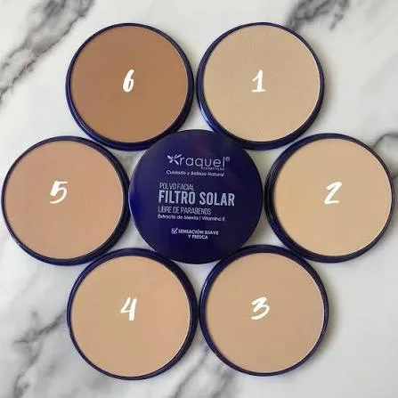 Polvo Facial Compacto Filtro Solar Raquel