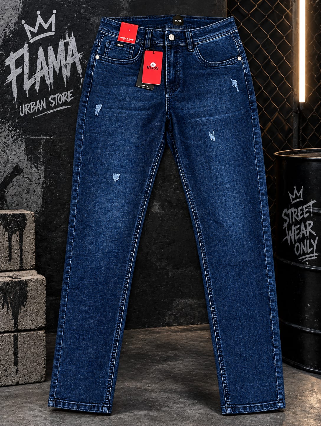PANTALON CLASICO AZUL HB