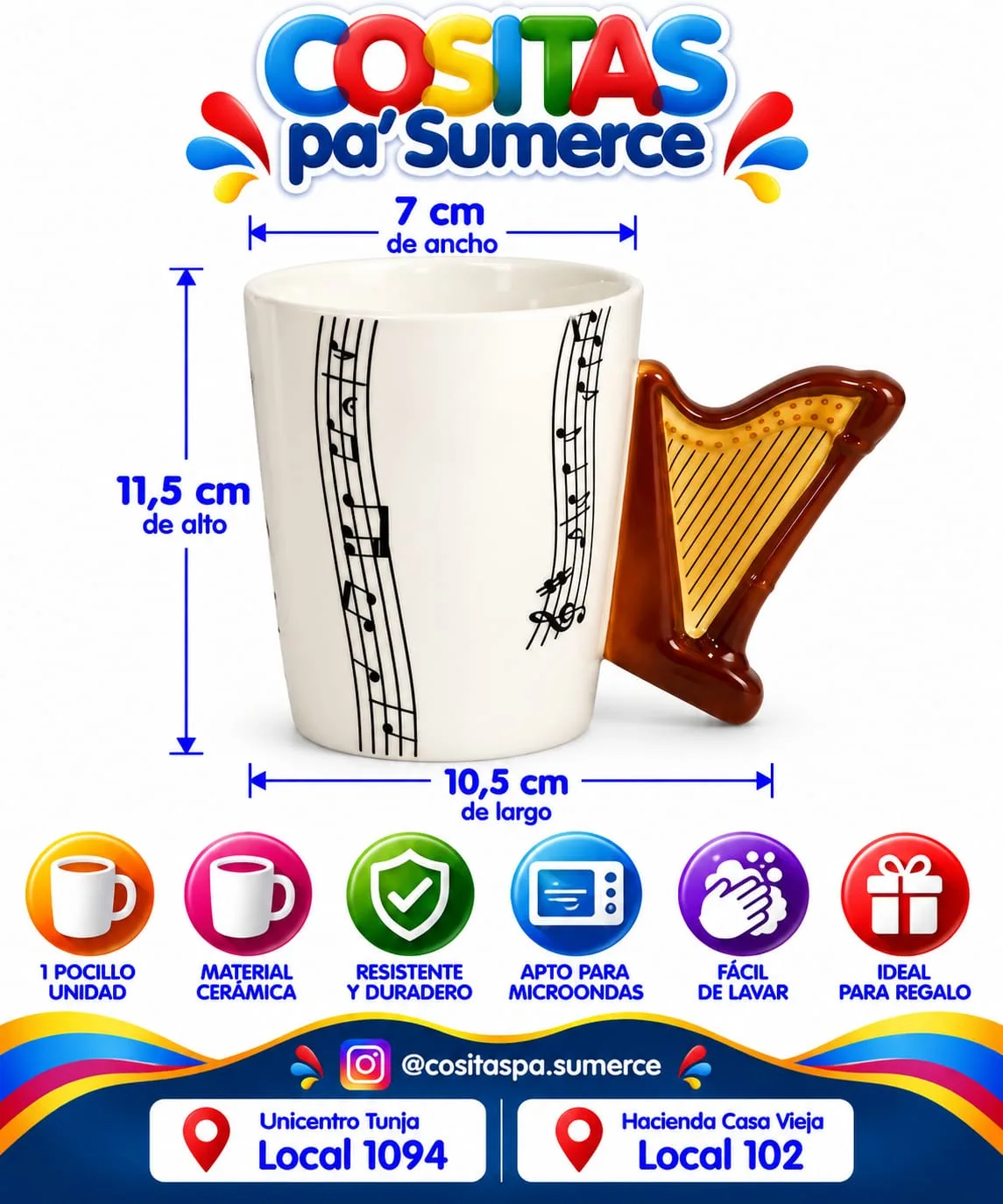Pocillo instrumento musical — foto 2 de 2