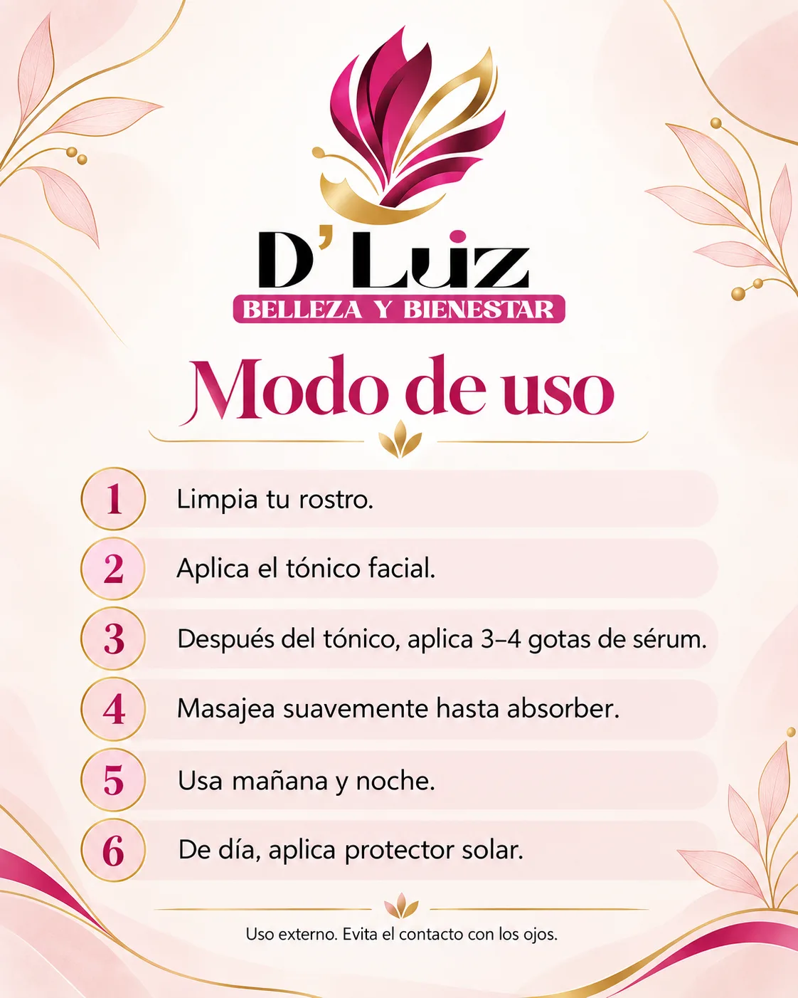 Sérum Despigmentante Facial D’Luz