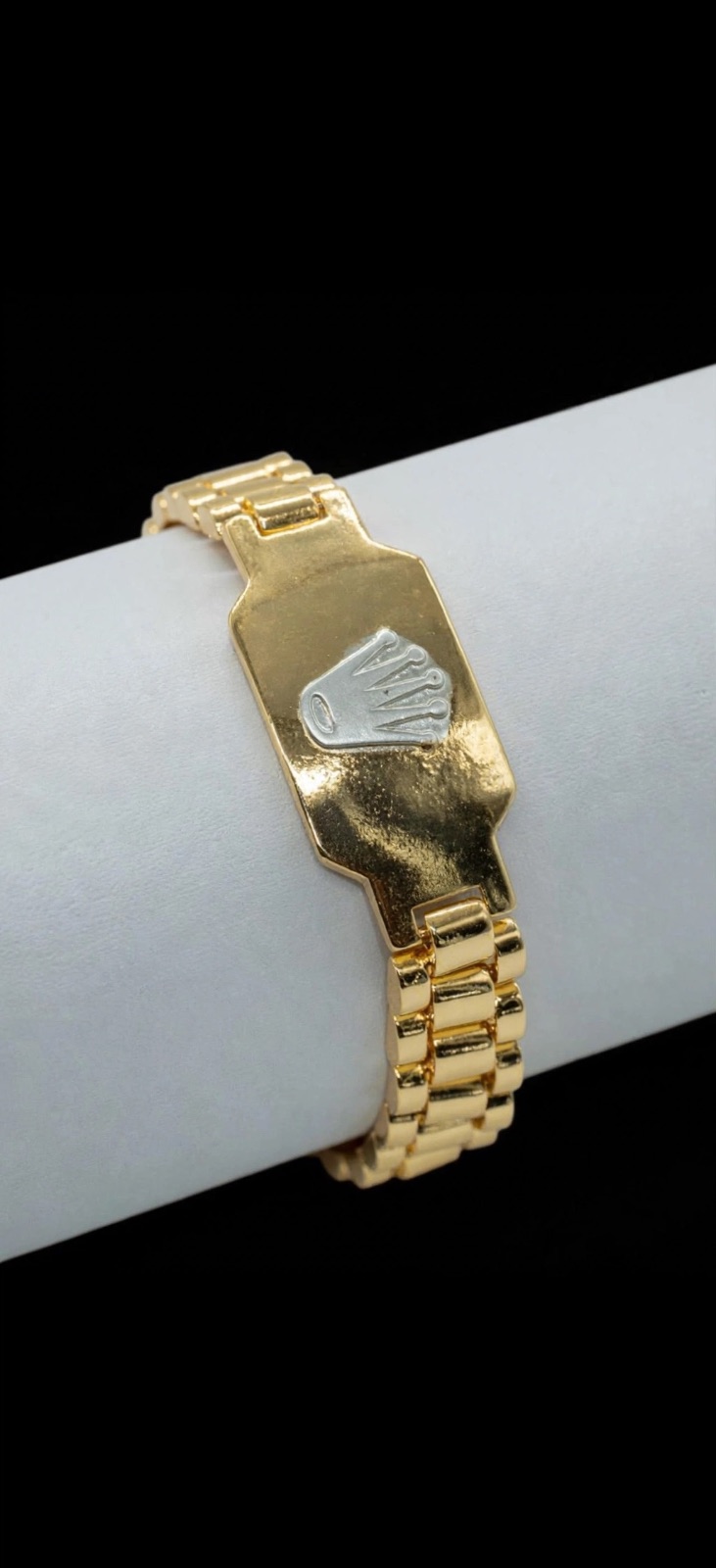 PULSERA DORADA PARA HOMBRE DE ACERO