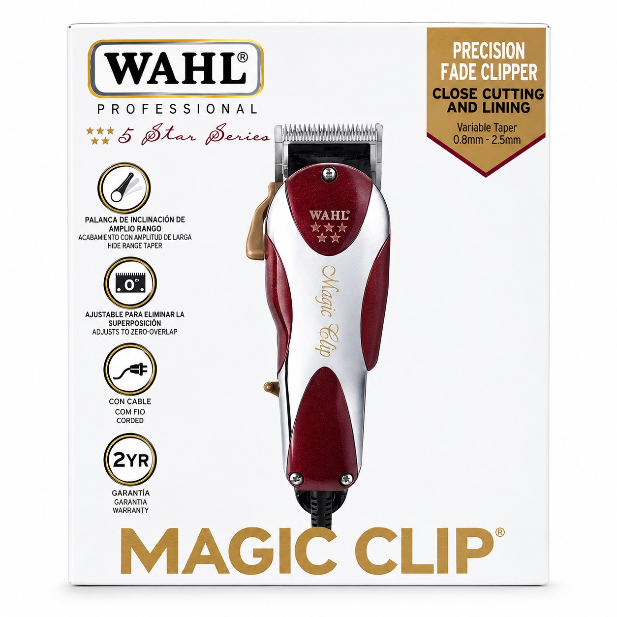 WAHL MAGIC CLIP DE 5 ESTRELLAS DE CABLE — foto 1 de 2