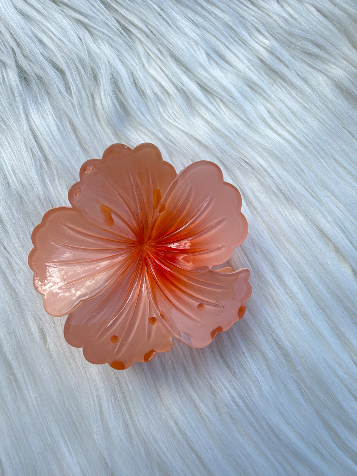 Gancho para el cabello, (flor naranja) 981
