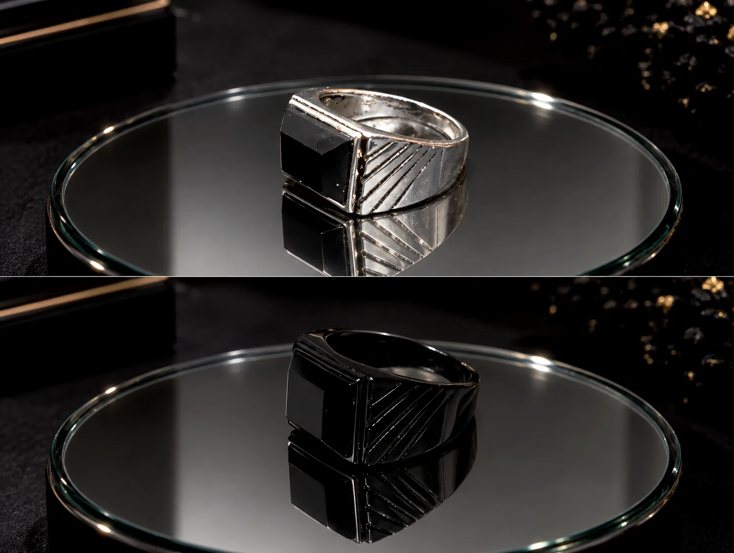 Anillo gótico en Aleación rectangular — foto 1 de 5