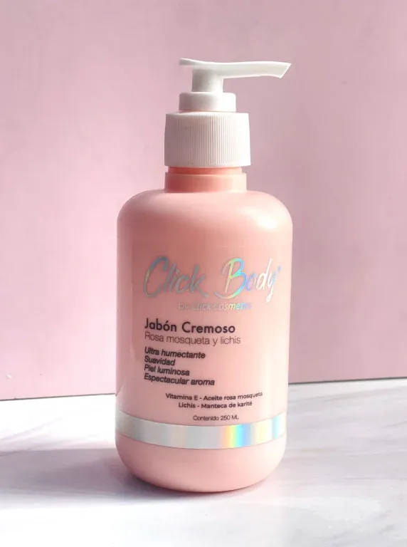 Jabón cremoso de rosa y lichis Click Hair