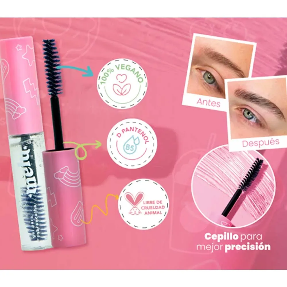 Gel Fijador Transparent Brow Gel Melu Ruby Rose