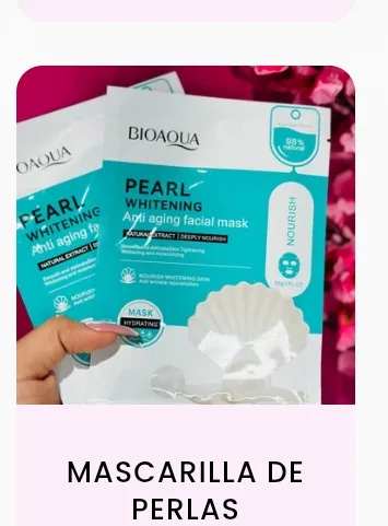 Mascarilla de perlas