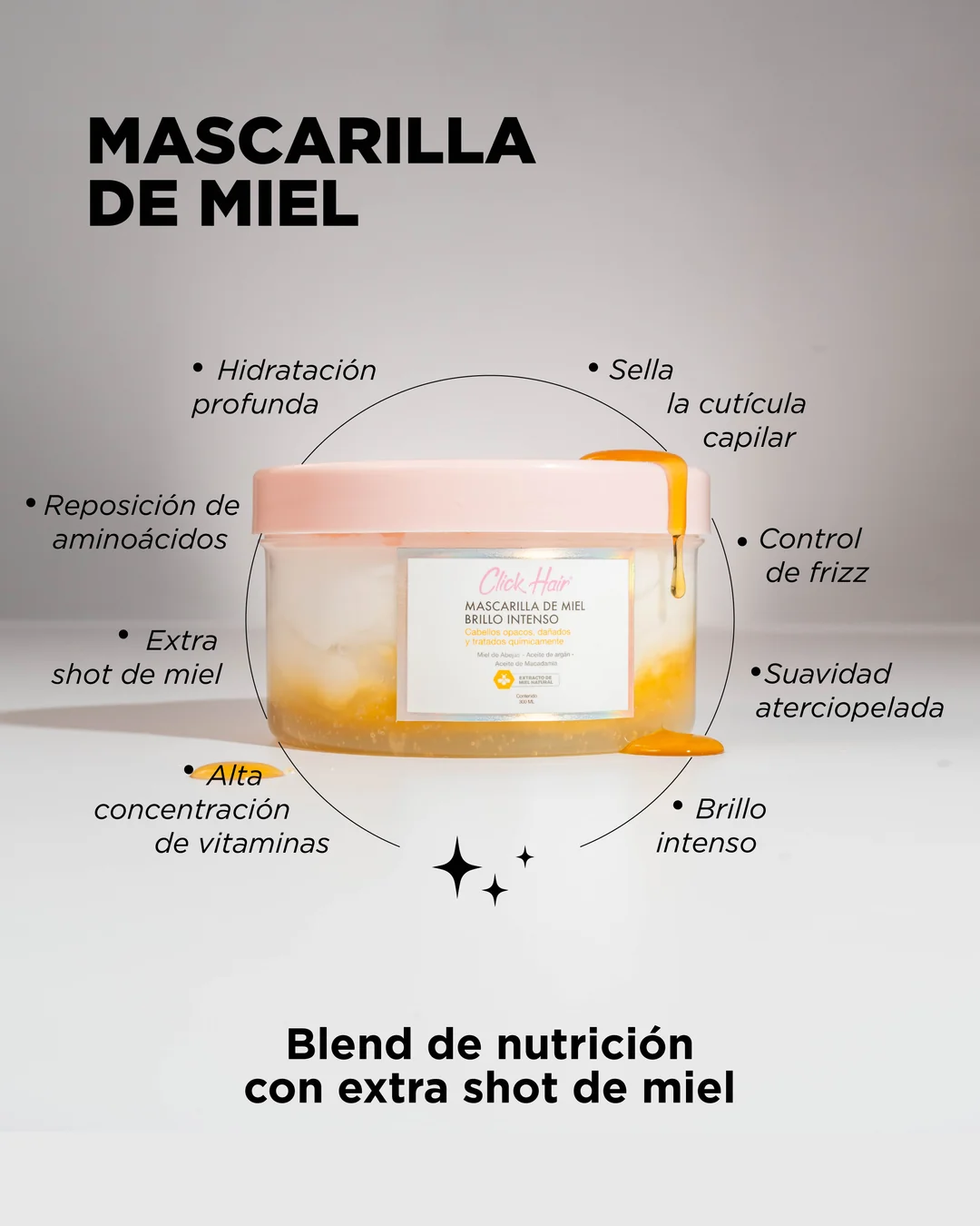 Mascarilla de miel brillo intenso — foto 2 de 2