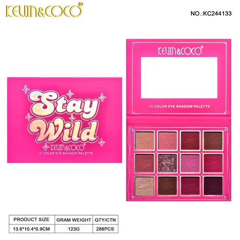 PALETA SOMBRAS DE OJOS KEVIN Y COCO 12 COLORES REF. KC244133