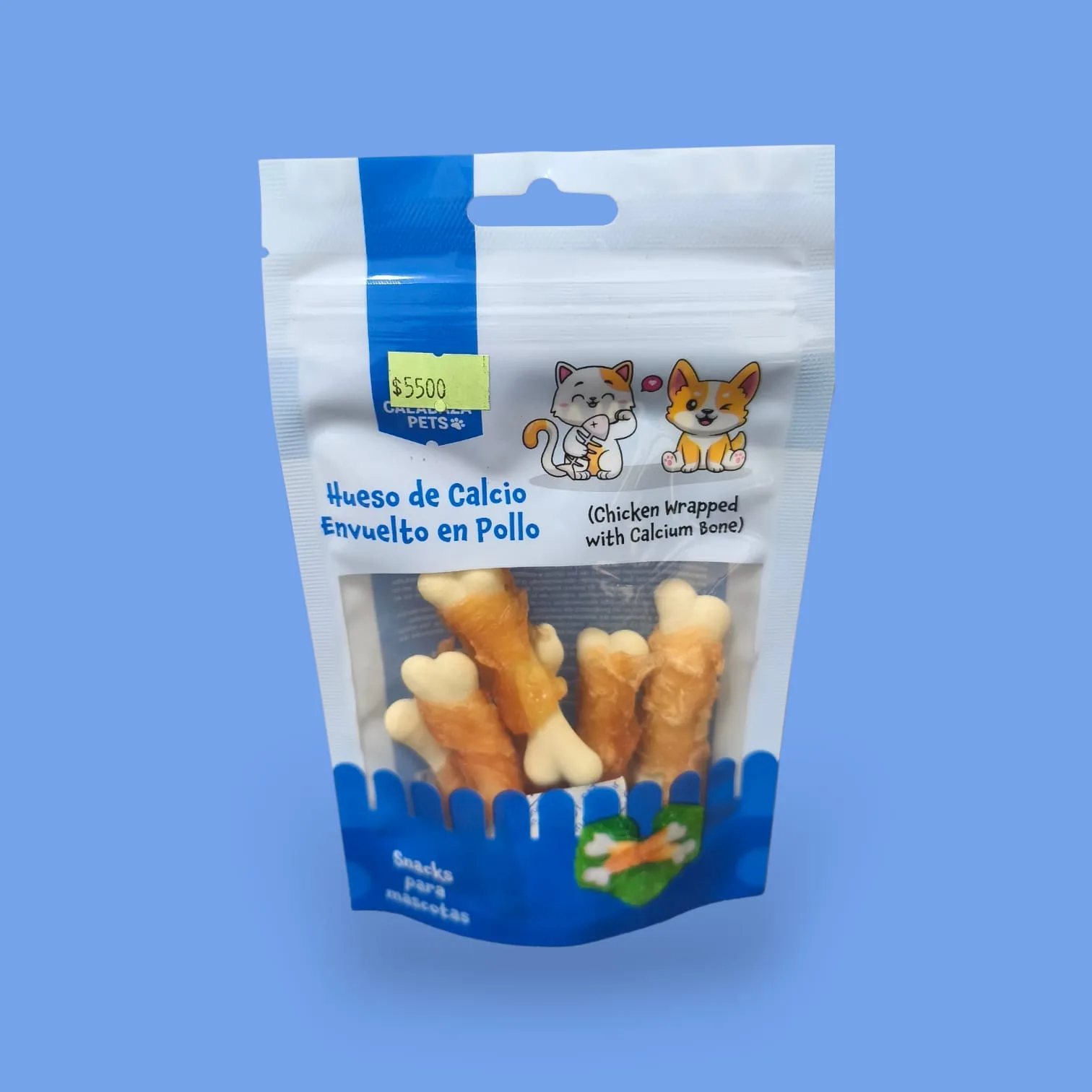 HUESO DE CALCIO ENVUELTO EN POLLO 50GR
