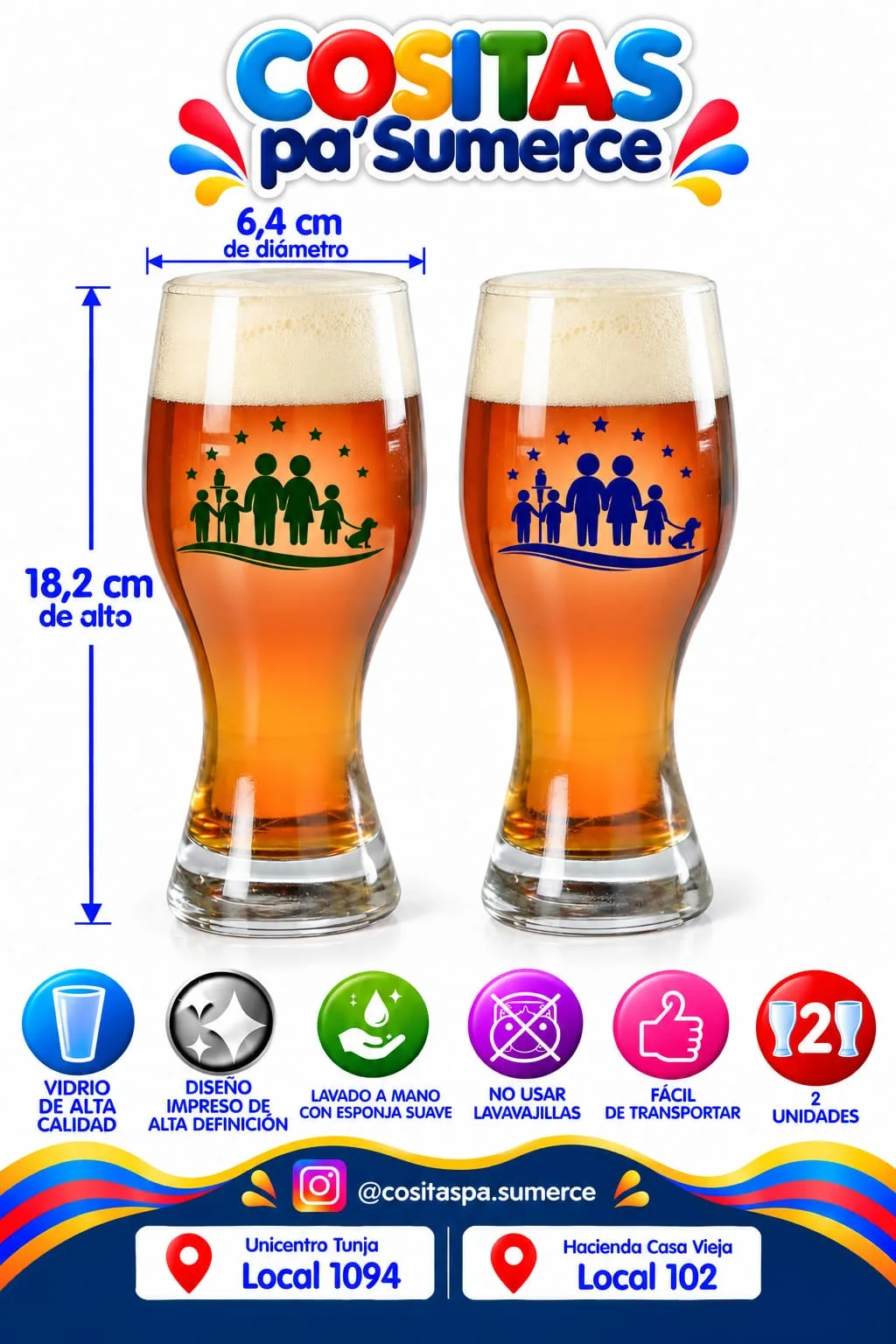 Vaso cervecero esbelto personalizado — foto 4 de 5