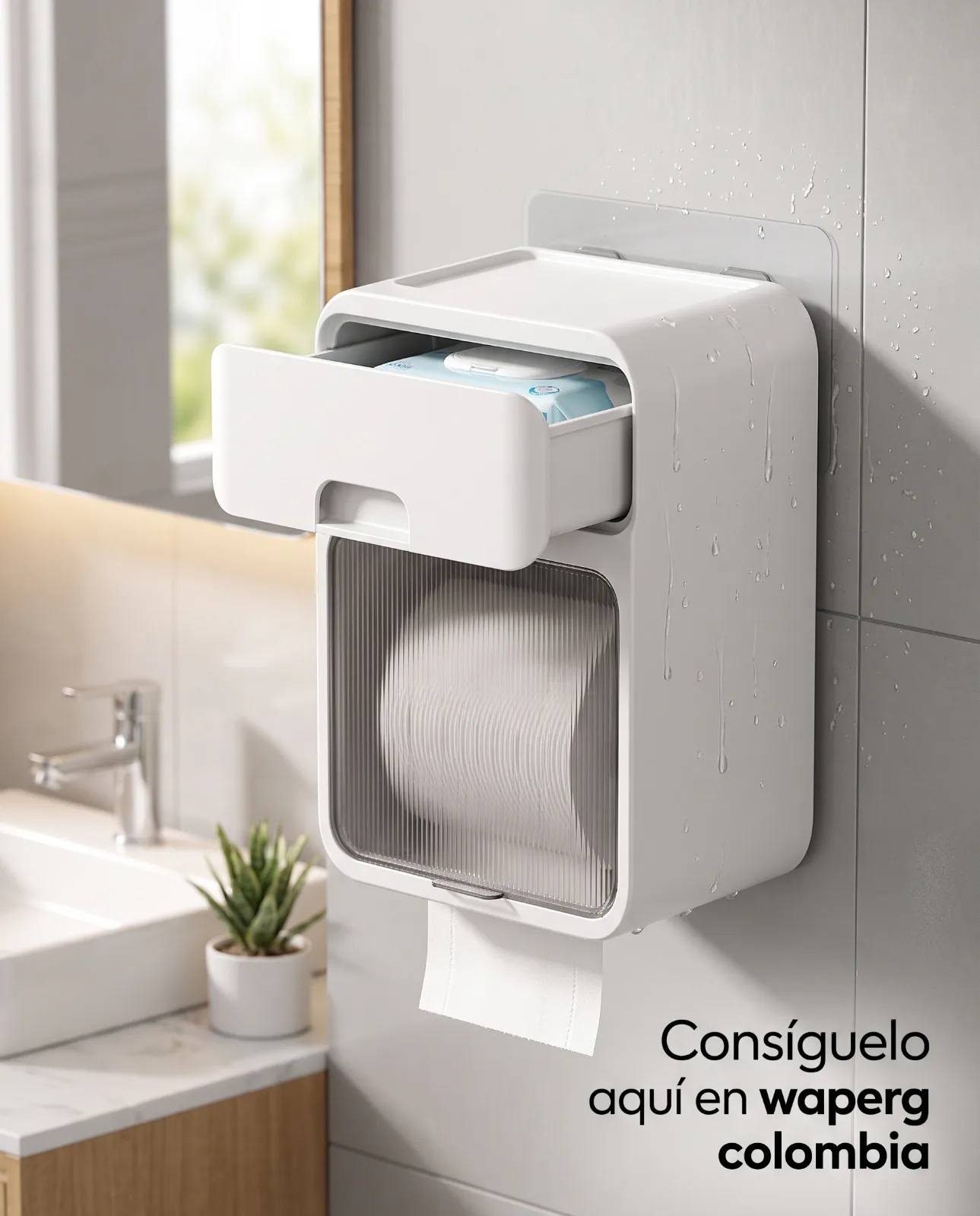 Organizador y Dispensador Multifuncional de Pared — foto 2 de 2