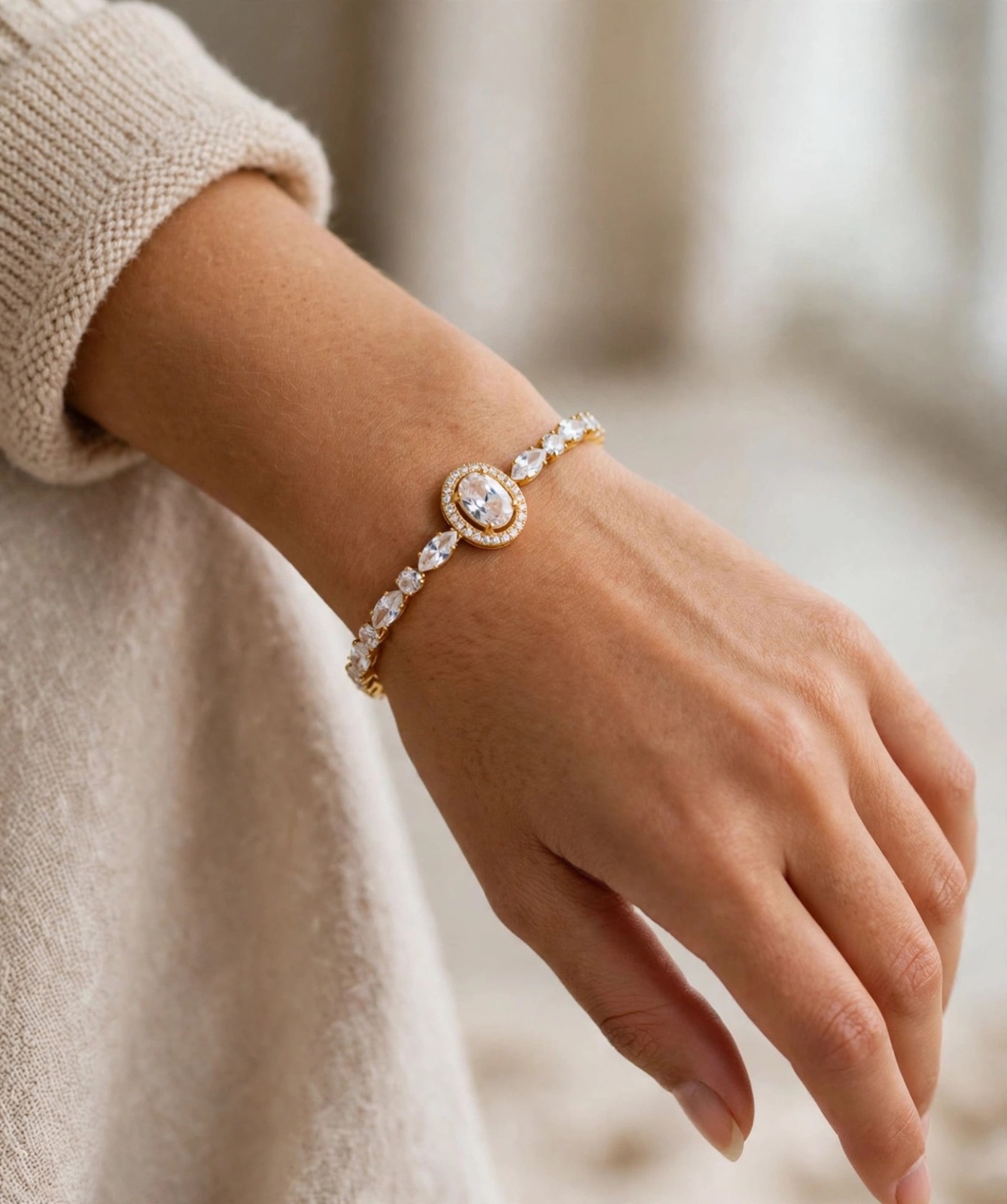 PULSERA DORADA DIAMANTE — foto 2 de 2