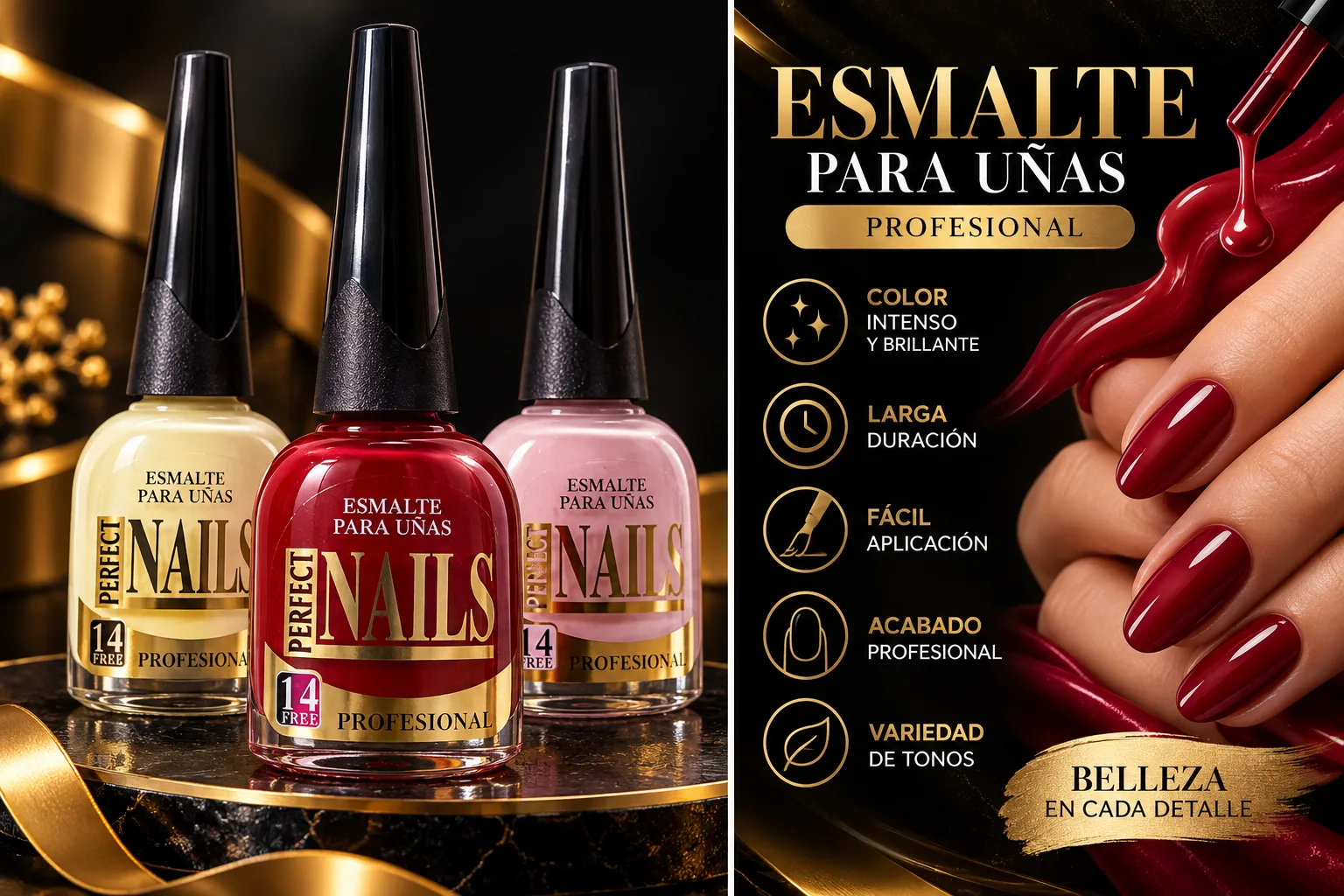 Esmalte Perfect Nails profesional surtido