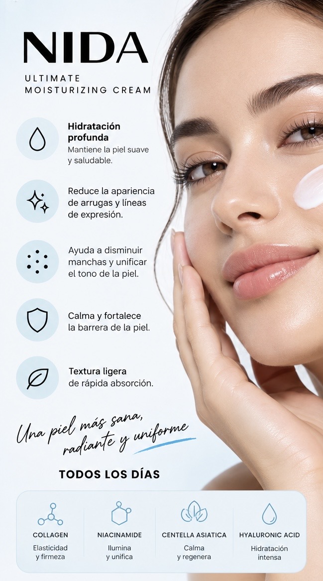 NIDA — Crema hidratante facial 100 ml — foto 2 de 2