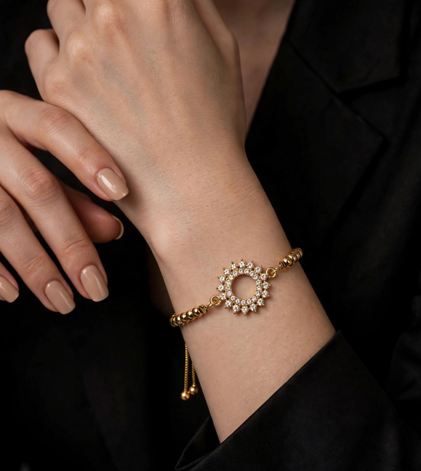 PULSERA AJUSTABLE ESTRELLA DIAMANTE — foto 1 de 2