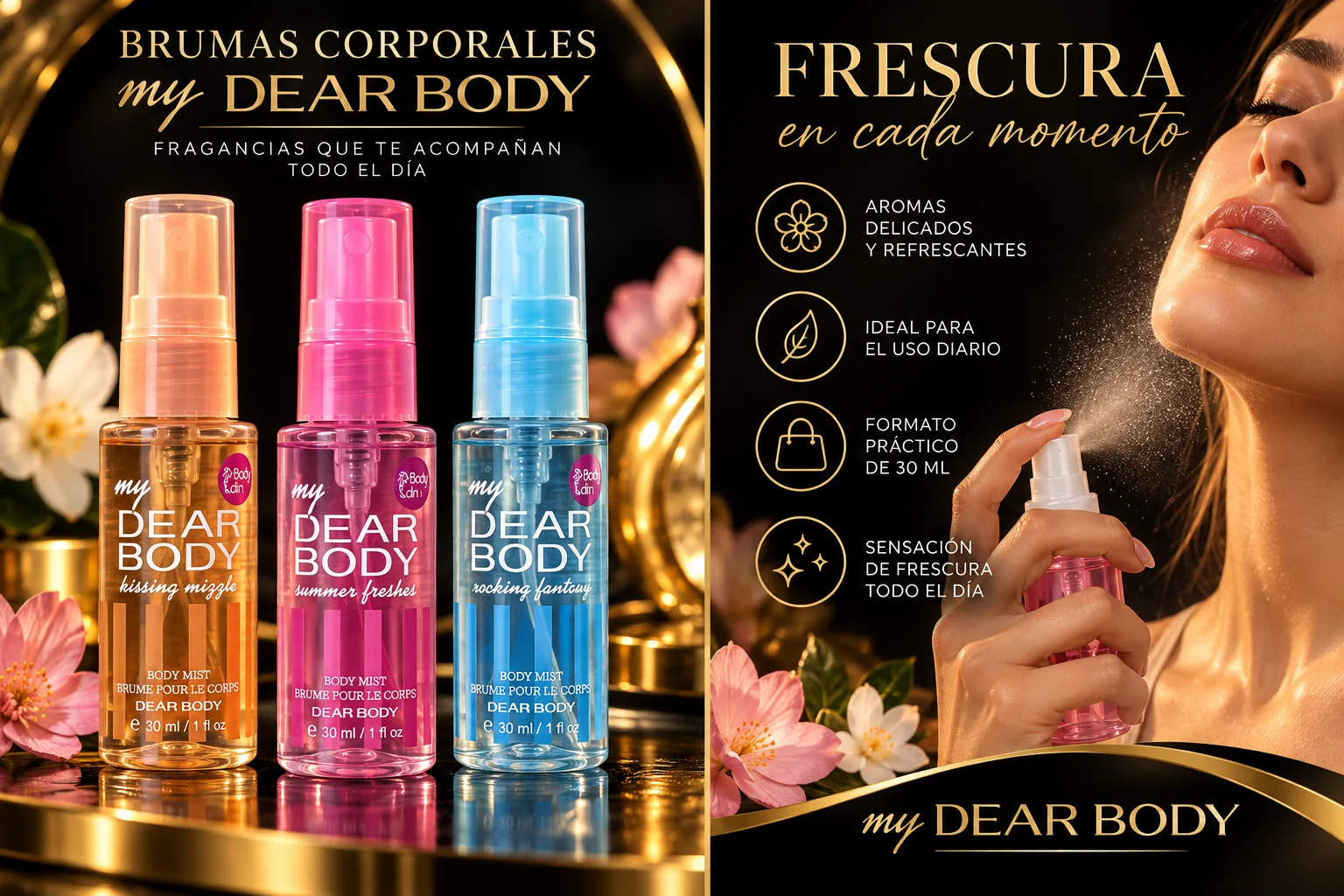 Fragancia Splash My Dear Body Body Mist 30 ml — surtido