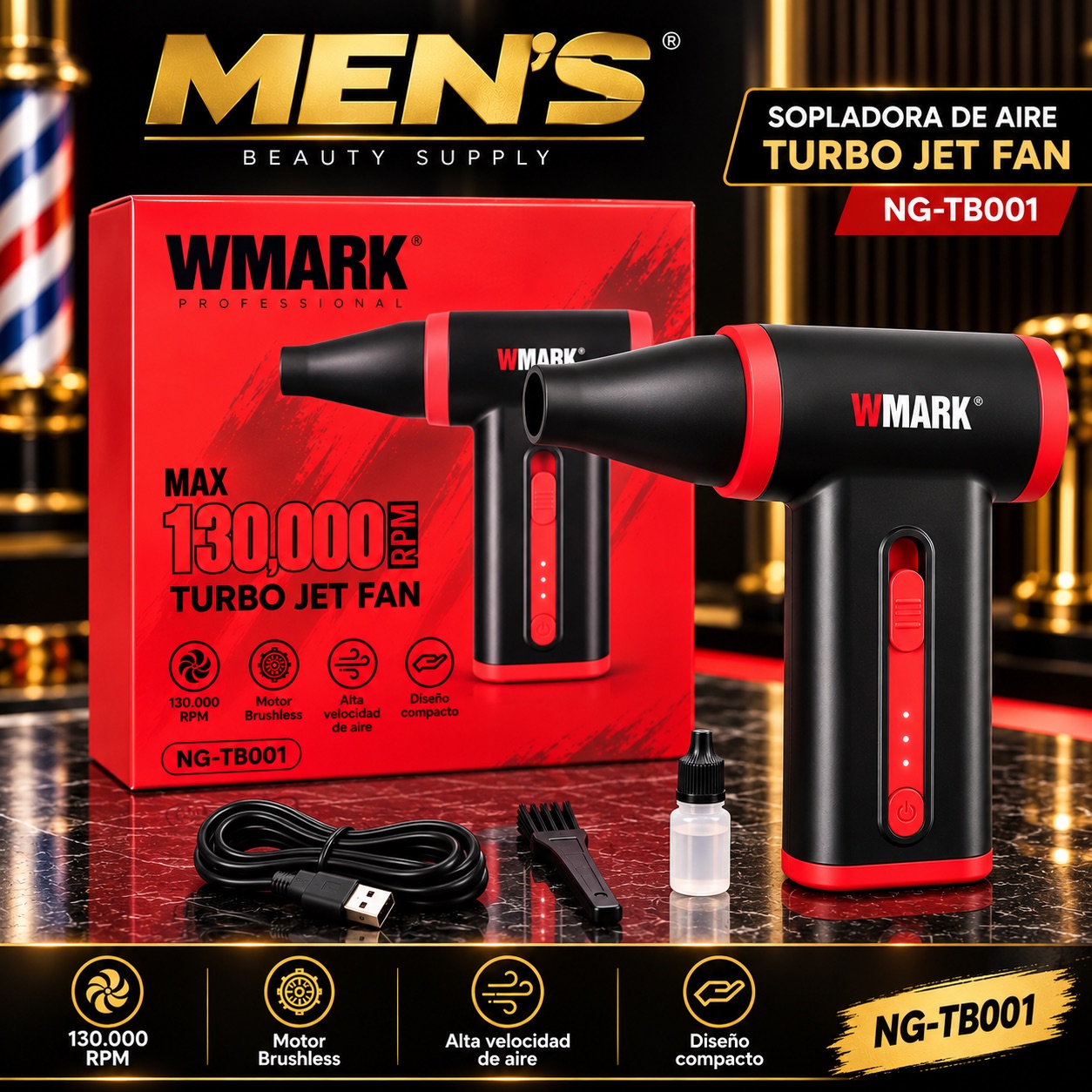 Sopladora de Aire WMARK Turbo Jet Fan NG-TB001