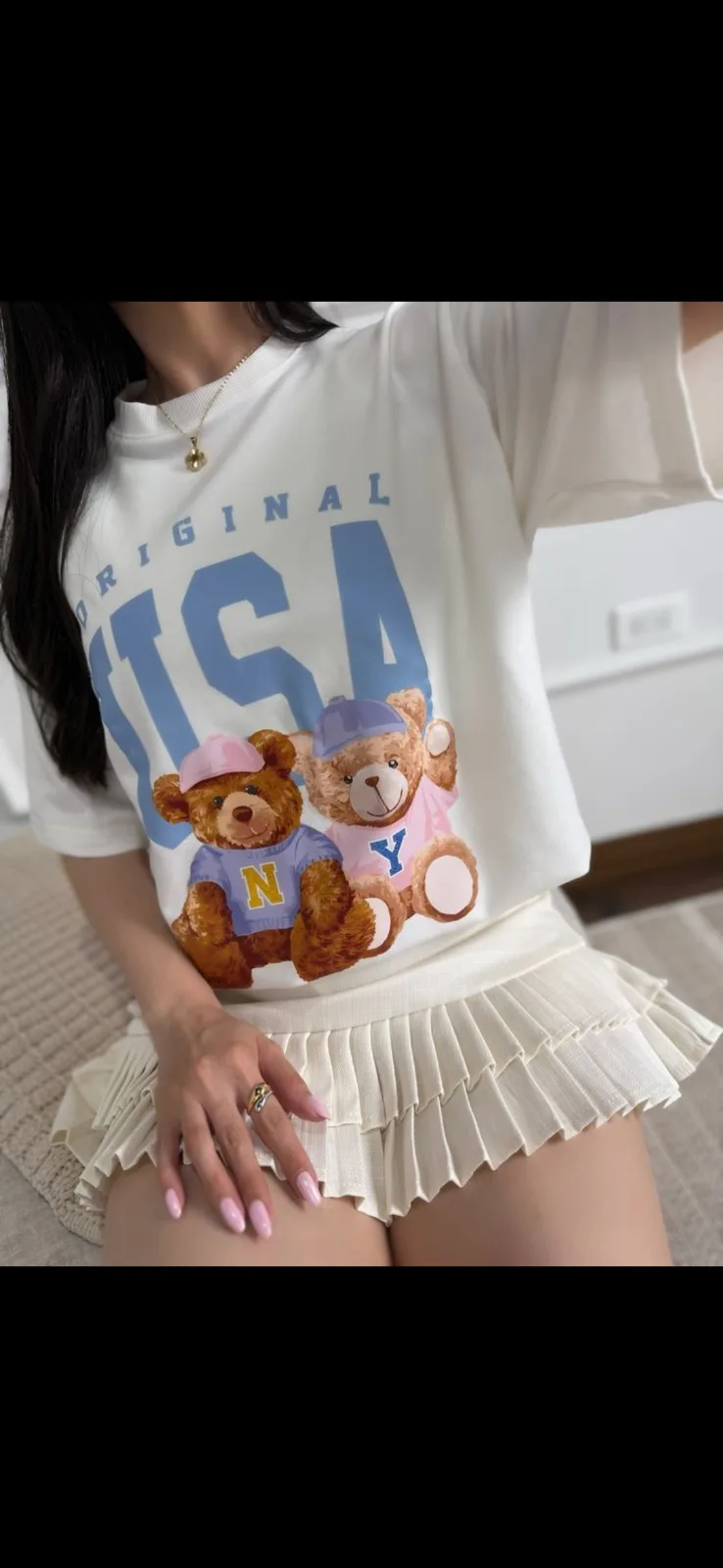 🤍 Camiseta Teddy Original USA 💙