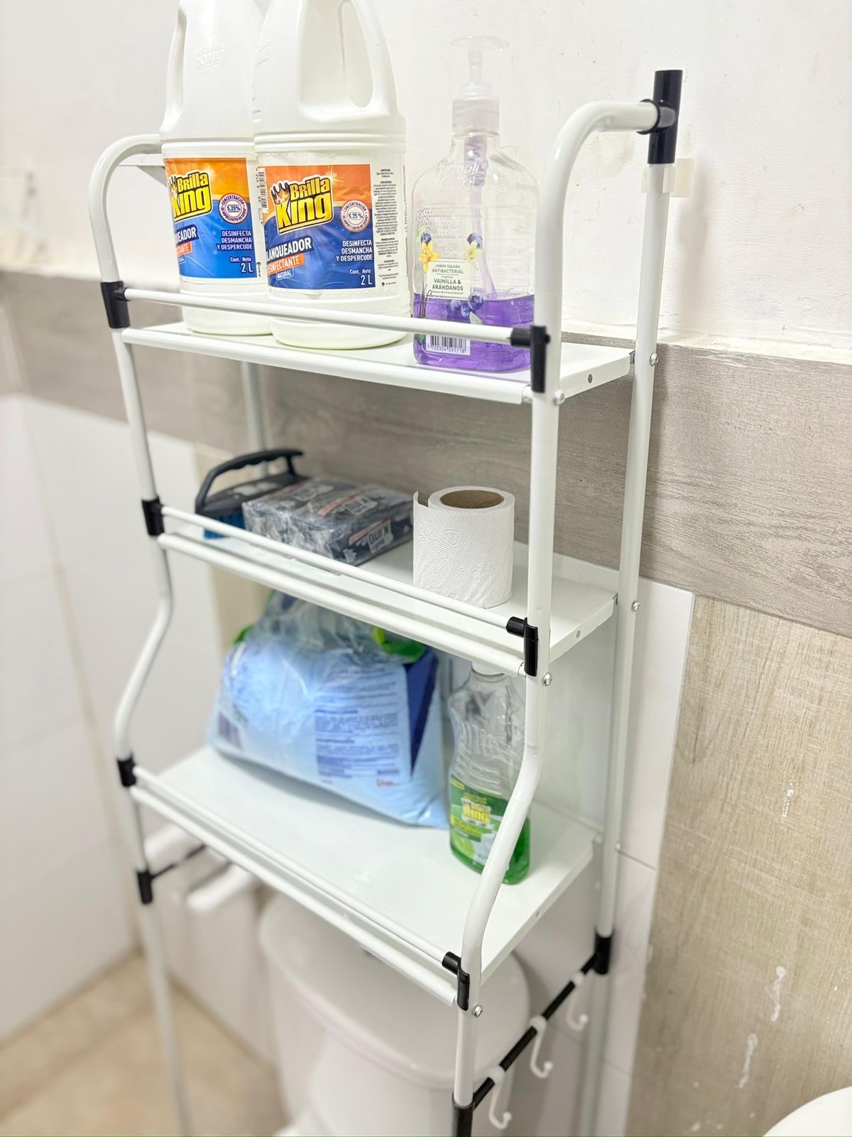 Estante Metálico de Baño