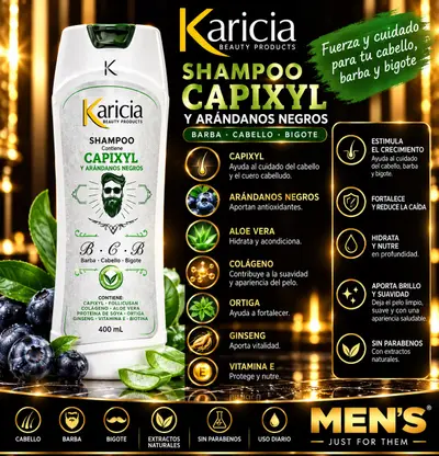 Karicia Shampoo Capixyl y Arándanos