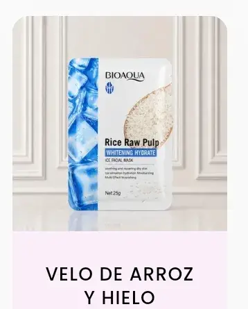 Velo facial arroz y hielo