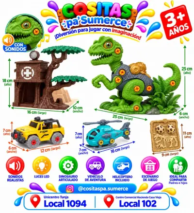 Mundo dinosaurio Playset
