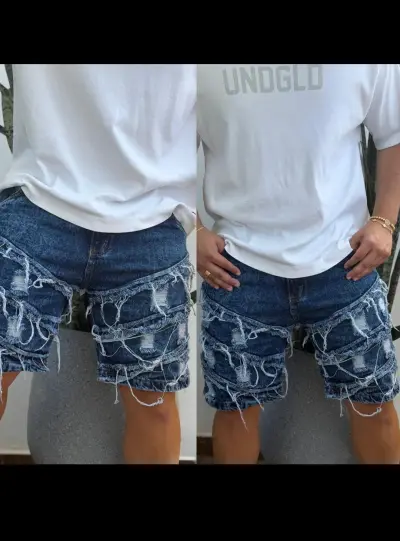 Bermudas Caballero Con Fleco
