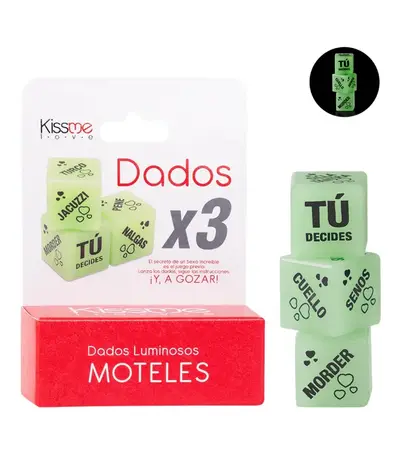 Dados motel luminosos x2