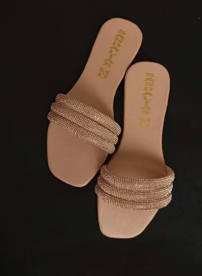 Sandalia plana Ref 3 brillos