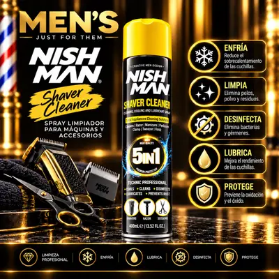 Nishman Shaver Cleaner 5 en 1 – 400 ml